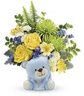 Joyful Blue Bear Bouquet from Flowers by Ramon of Lawton, OK